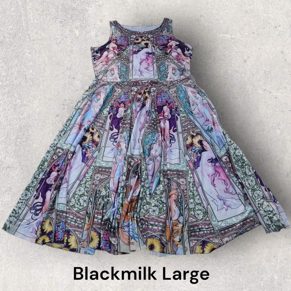 Blackmilk four seasons princess midi dress large